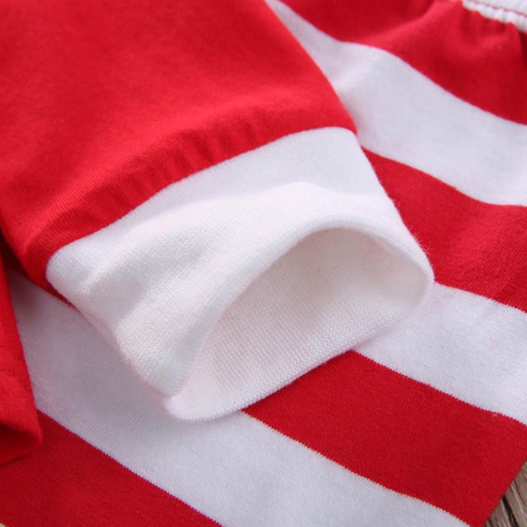 ๐ Candy Cane Pajamas (top and bottom) - Picture 3 of 6